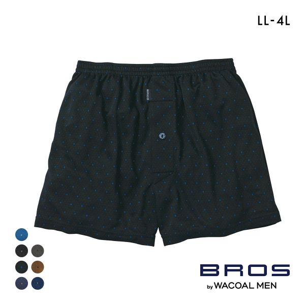 ブロス バイ ワコールメン トランクス なめらかな肌ざわり LL3L4L 前開き ドット BROS by WACOAL MEN