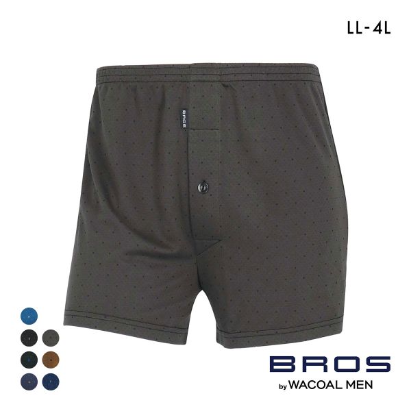 ブロス バイ ワコールメン トランクス なめらかな肌ざわり LL3L4L 前開き ドット BROS by WACOAL MEN