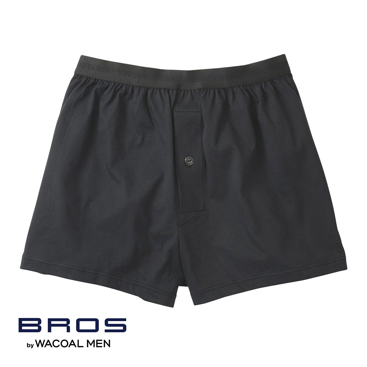 ブロス バイ ワコールメン BROS by WACOAL MEN 綿100％の機能性トランクス 前あき LL 3L 吸汗速乾 抗菌防臭(BK-ブラック-LL)