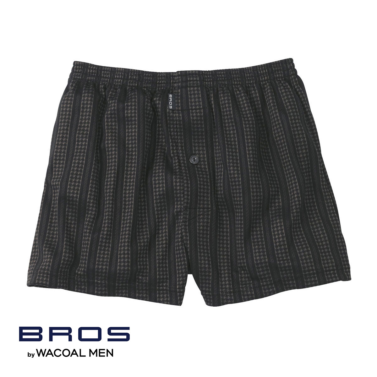 ブロス バイ ワコールメン BROS by WACOAL MEN トランクス ニット NATURAL ORIGIN TRUNKS LL ジャストウエスト 前開き(BK-ブラック-LL)