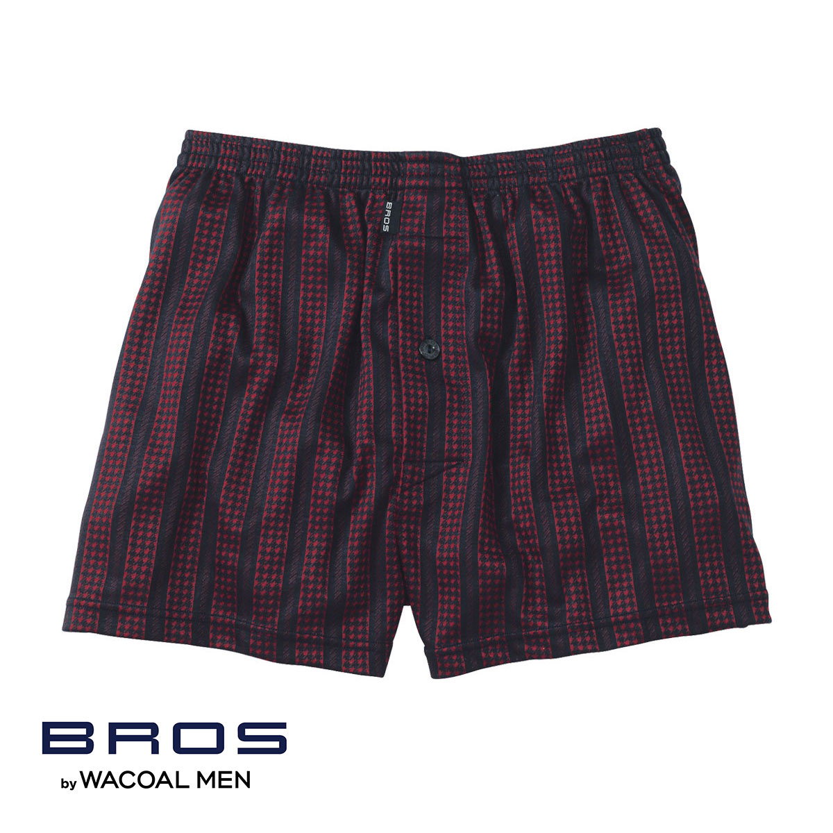 ブロス バイ ワコールメン BROS by WACOAL MEN トランクス ニット NATURAL ORIGIN TRUNKS LL ジャストウエスト 前開き(RE-レッド-LL)