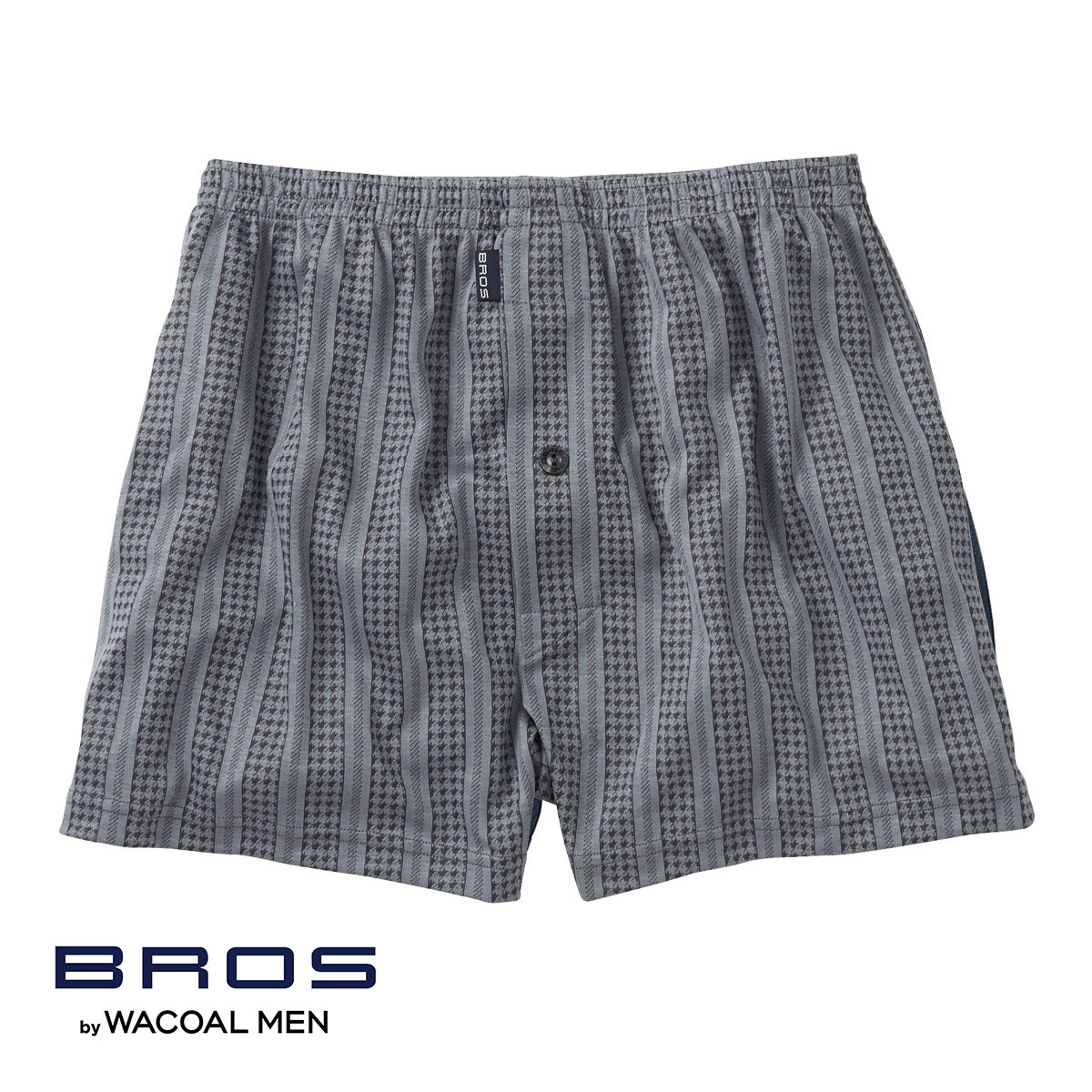 ブロス バイ ワコールメン BROS by WACOAL MEN トランクス ニット NATURAL ORIGIN TRUNKS LL ジャストウエスト 前開き(GY-グレー-LL)
