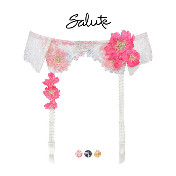 ワコール Wacoal サルート Salute 24SS先行 01G GTJ601 ガーターベルト M ランジェリー コア