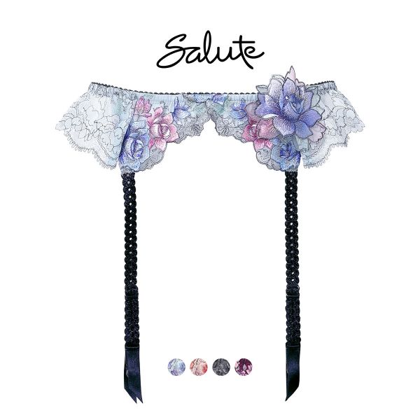 Salute◆97G◆限定コレクション◆P- アップブラ&ソングMサイズ❤️ サルート 97G マレフィセントブラE70&ソング&ガーター OB☆店舗限定