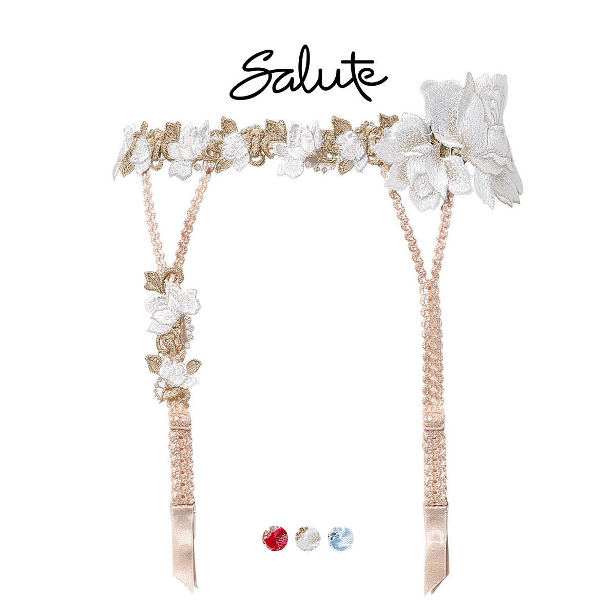 ワコール サルート 26グループ 26G ガーターベルト ランジェリー Wacoal Salute GTJ626 25AWシーズン(SX-サックス-M)