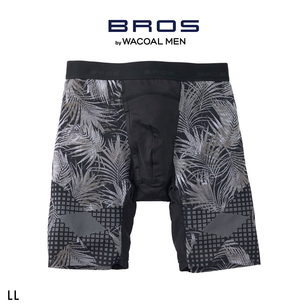 ブロス バイ ワコールメン クロスウォーカー ダブルエアスルー ムレ軽減 LL 大きいサイズ 前開き ロング丈 GX6007 BROS by WACOAL MEN(CGY-チャコールグレー-LL)