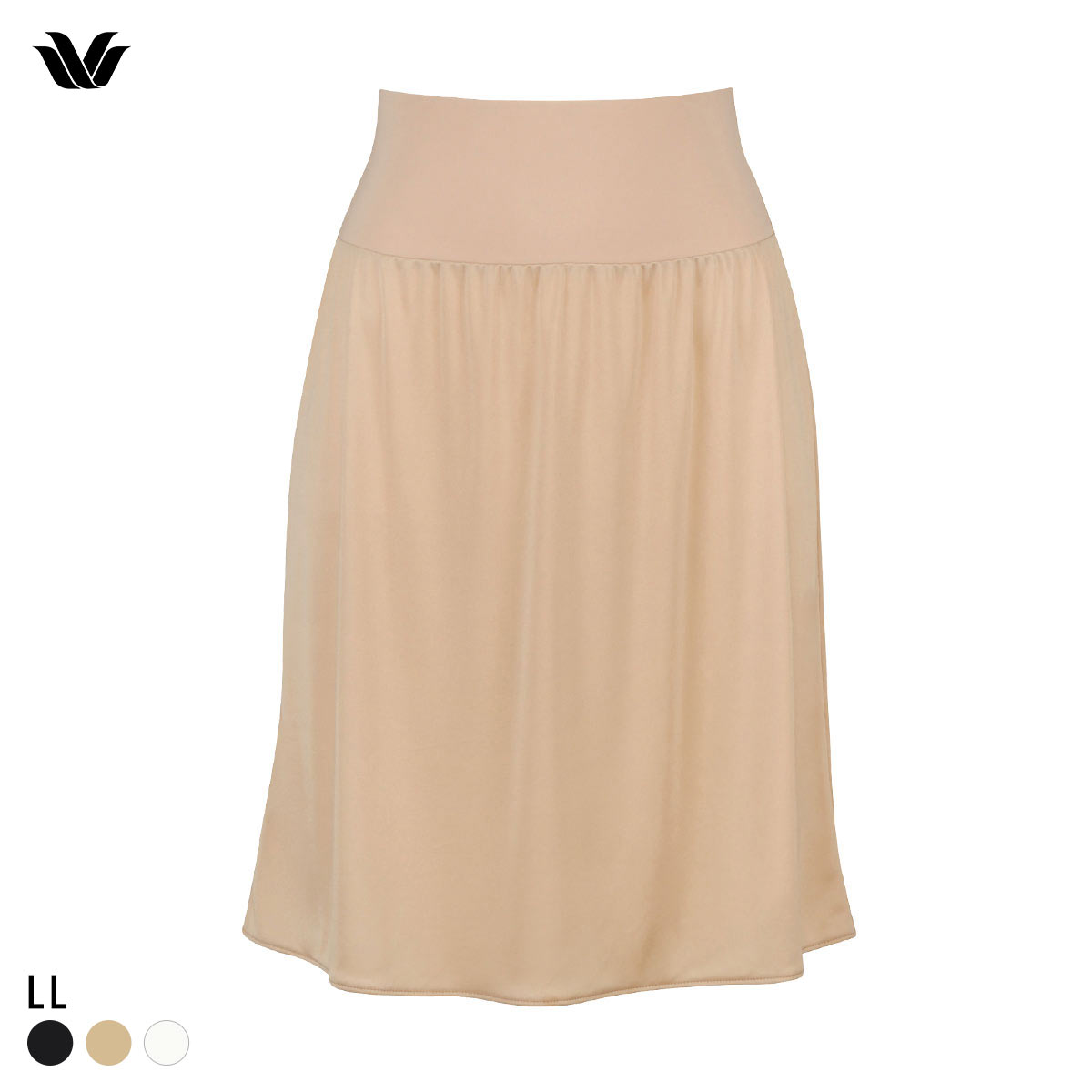 ワコール Wacoal ペチコート 55丈 LL スカートの丈に合わせて長さ調節OK 天然由来素材使用(BE-ベージュ-LL-55)