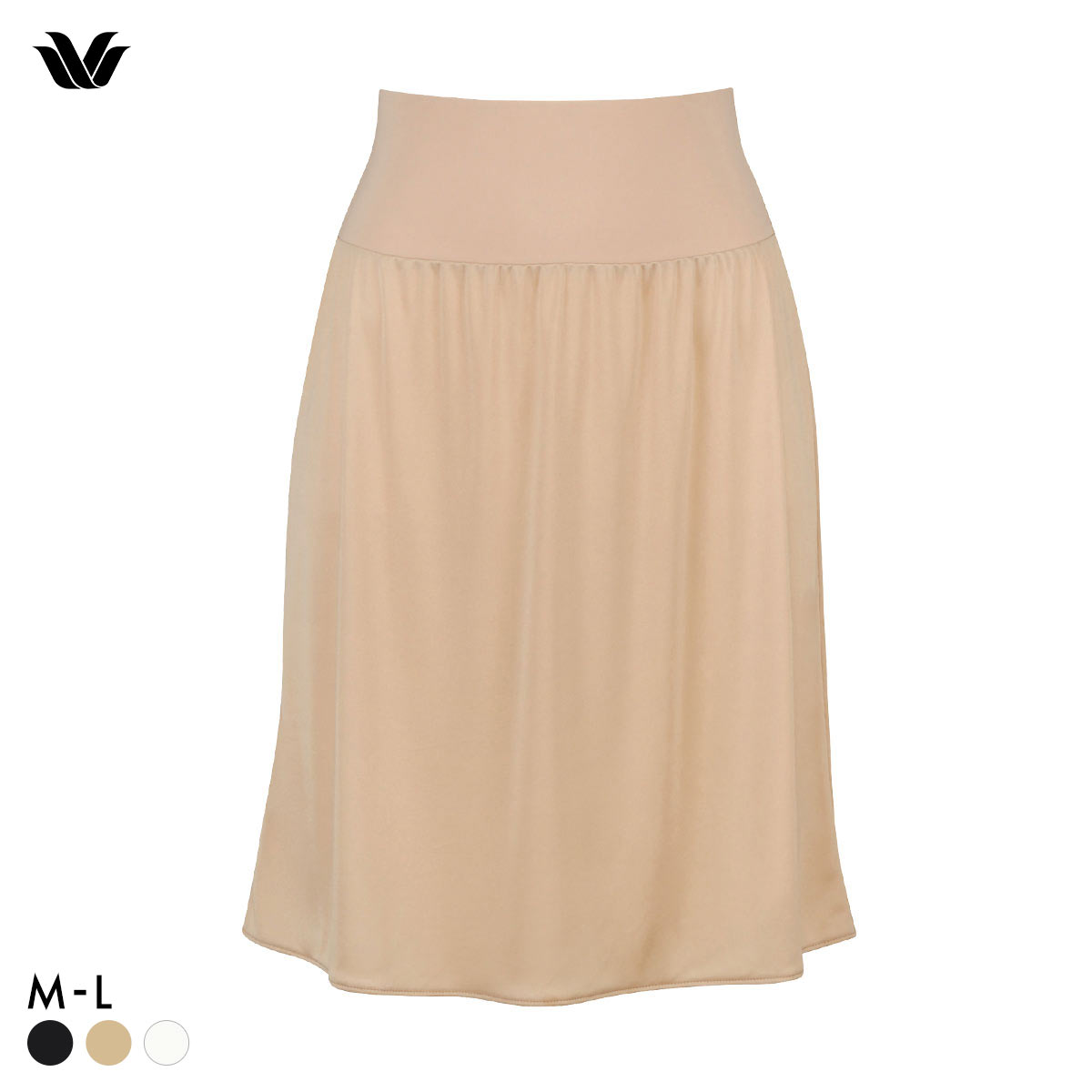 ワコール Wacoal ペチコート 55丈 ML スカートの丈に合わせて長さ調節OK 天然由来素材使用(BE-ベージュ-M-55)