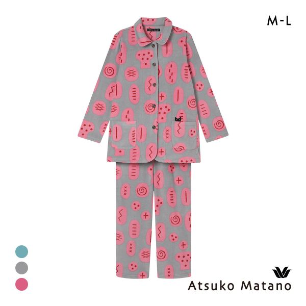 ワコール マタノアツコ フリース 長袖 パジャマ 上下セット ルームウェア あったか パン レディース Wacoal ATSUKO MATANO