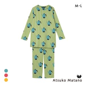 ワコール マタノアツコ ルームウェア 長袖 パジャマ 上下セット あったか キルトニット MEME レディース Wacoal ATSUKO MATANO