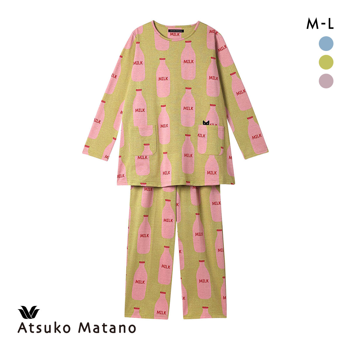 マタノアツコ果物柄 パジャマ 上下セット秋冬 楽天市場】【20%OFF・8/12 09:59まで】 ワコール マタノアツコ