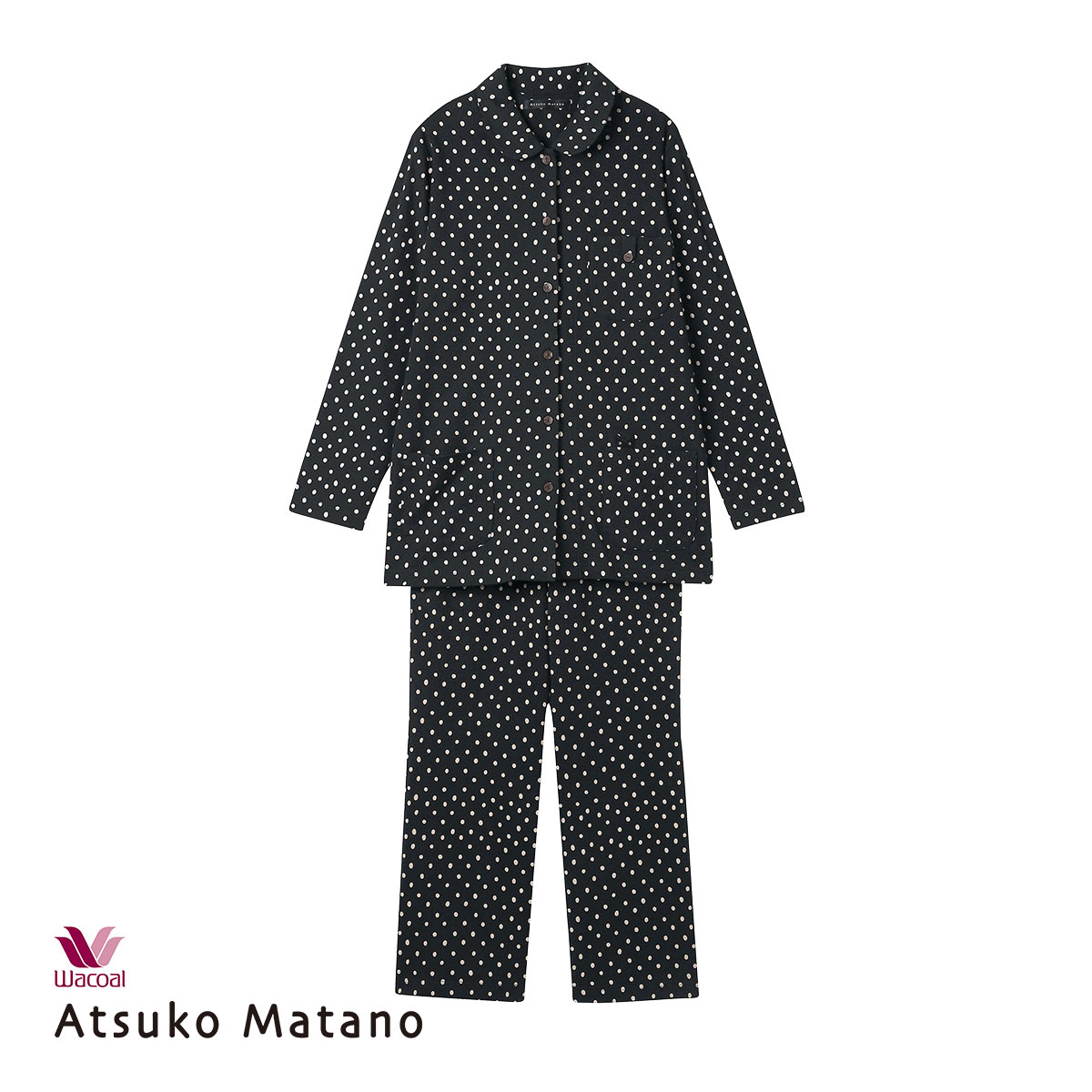 マタノアツコ シルクパジャマ LLサイズ ワコール Wacoal マタノアツコ ATSUKO MATANO 長袖 パジャマ