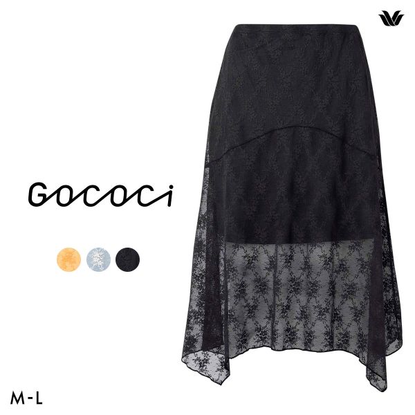 ワコール ゴコチ cooomy. クーミー HGG244 ペチコート レース スカート ML Wacoal GOCOCi