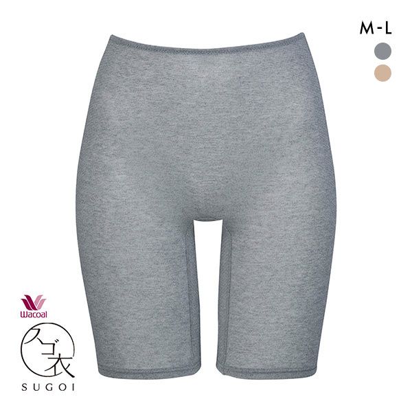 ワコール Wacoal スゴ衣 薄い、軽い、涼しい 3分丈 ボトムス インナー 薄手 吸汗速乾 ML