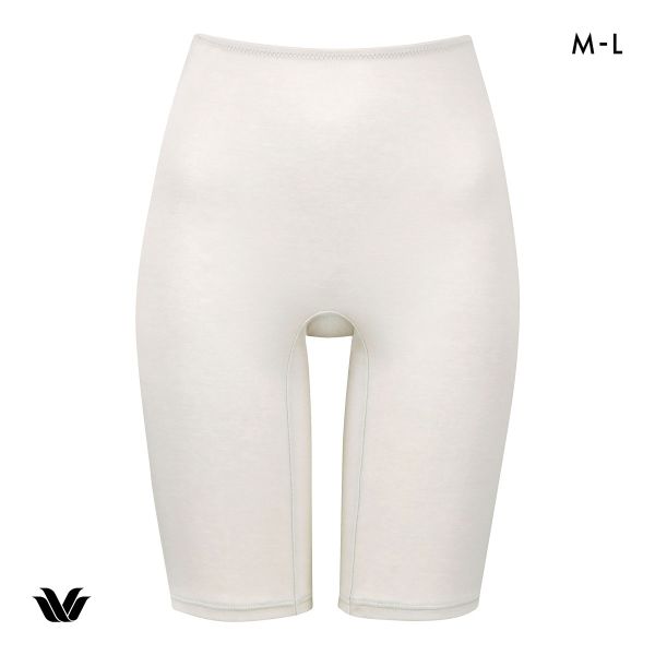 ワコール WACOALコットン オーガニックコットン100％ ニットボトム ひざ上丈 インナー ML Wacoal