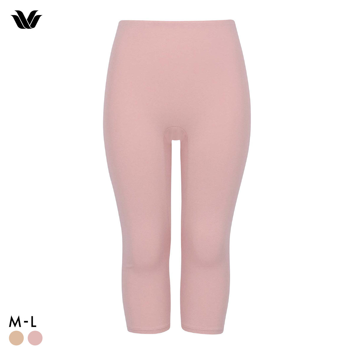 ワコール WACOALコットン ふんわりあったかタイプ ひざ下丈 ボトムス ML インナー 保温 Wacoal(PI-ピンク-M)