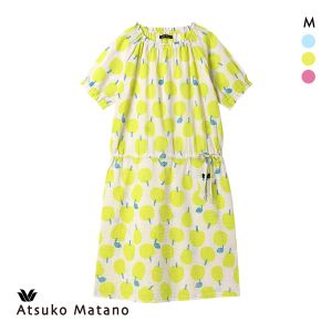 ワコール マタノアツコ 果物柄 ルームウェア パジャマ 5分袖 ワンピース ナイティ ネグリジェ Wacoal ATSUKO MATANO