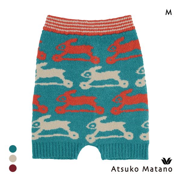 ワコール マタノアツコ もこもこ 毛パン 1分丈 とびうさぎ あったか Wacoal ATSUKO MATANO