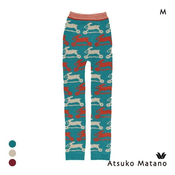 ワコール マタノアツコ もこもこ 毛パン 10分丈 とびうさぎ ボトムス レギンス あったか Wacoal ATSUKO MATANO