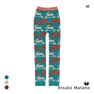 ワコール マタノアツコ もこもこ 毛パン 10分丈 とびうさぎ ボトムス レギンス あったか Wacoal ATSUKO MATANO