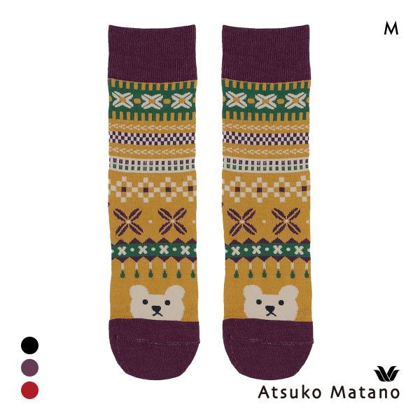 ワコール マタノアツコ ソックス 靴下 くま ノルディック レディース Wacoal ATSUKO MATANO