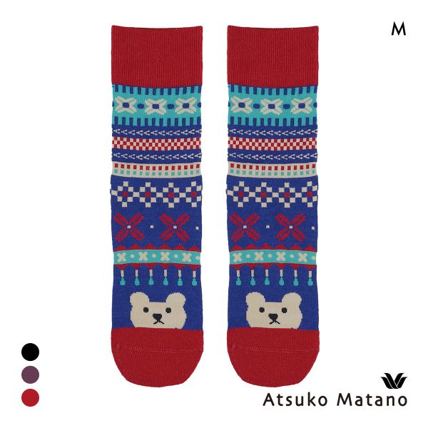 ワコール マタノアツコ ソックス 靴下 くま ノルディック レディース Wacoal ATSUKO MATANO