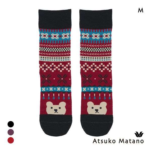 ワコール マタノアツコ ソックス 靴下 くま ノルディック レディース Wacoal ATSUKO MATANO