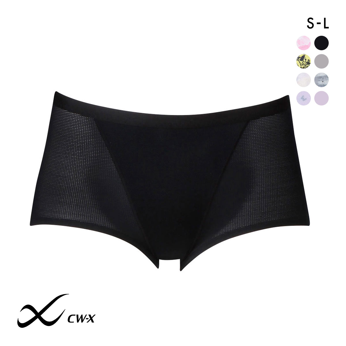 ワコール Wacoal シーダブリューエックス CW-X Womens ショーツ スタンダード スポーツ SML 吸汗速乾 HSY306 単品 ストレッチ(BK-ブラック-S)