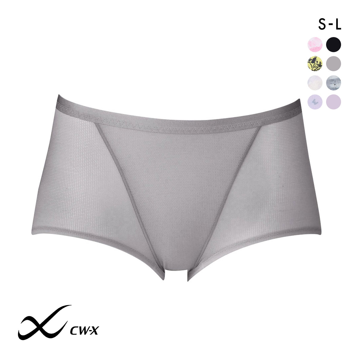 ワコール Wacoal シーダブリューエックス CW-X Womens ショーツ スタンダード スポーツ SML 吸汗速乾 HSY306 単品 ストレッチ(GY-グレー-S)