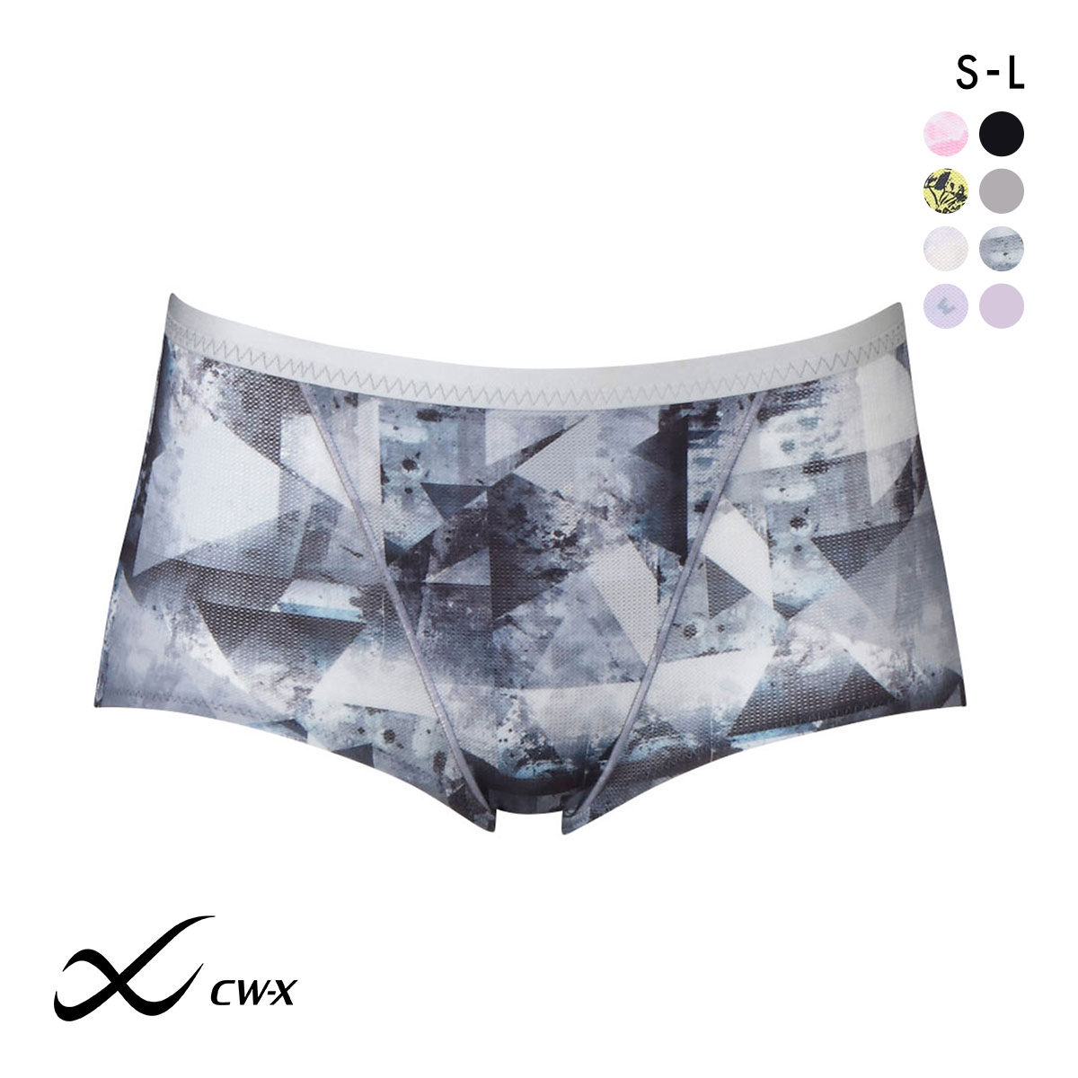 ワコール Wacoal シーダブリューエックス CW-X Womens ショーツ スタンダード スポーツ SML 吸汗速乾 HSY306 単品 ストレッチ(LGY-薄グレー-S)
