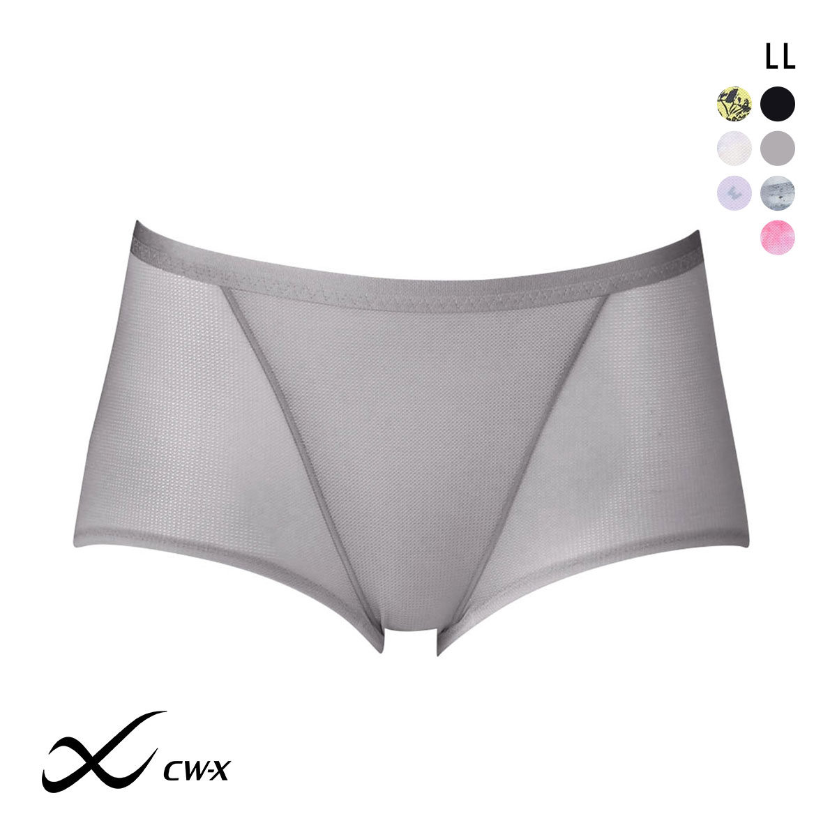 ワコール Wacoal シーダブリューエックス CW-X Womens ショーツ スタンダード スポーツ HSY306 LL 吸汗速乾 ストレッチ 単品(GY-グレー-LL)