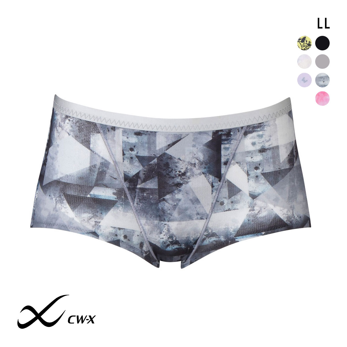 ワコール Wacoal シーダブリューエックス CW-X Womens ショーツ スタンダード スポーツ HSY306 LL 吸汗速乾 ストレッチ 単品(LGY-薄グレー-LL)