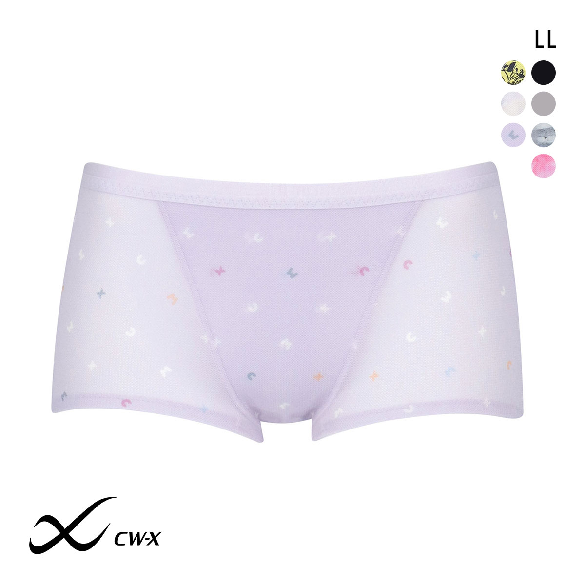 ワコール Wacoal シーダブリューエックス CW-X Womens ショーツ スタンダード スポーツ HSY306 LL 吸汗速乾 ストレッチ 単品(LPU-薄パープル-LL)