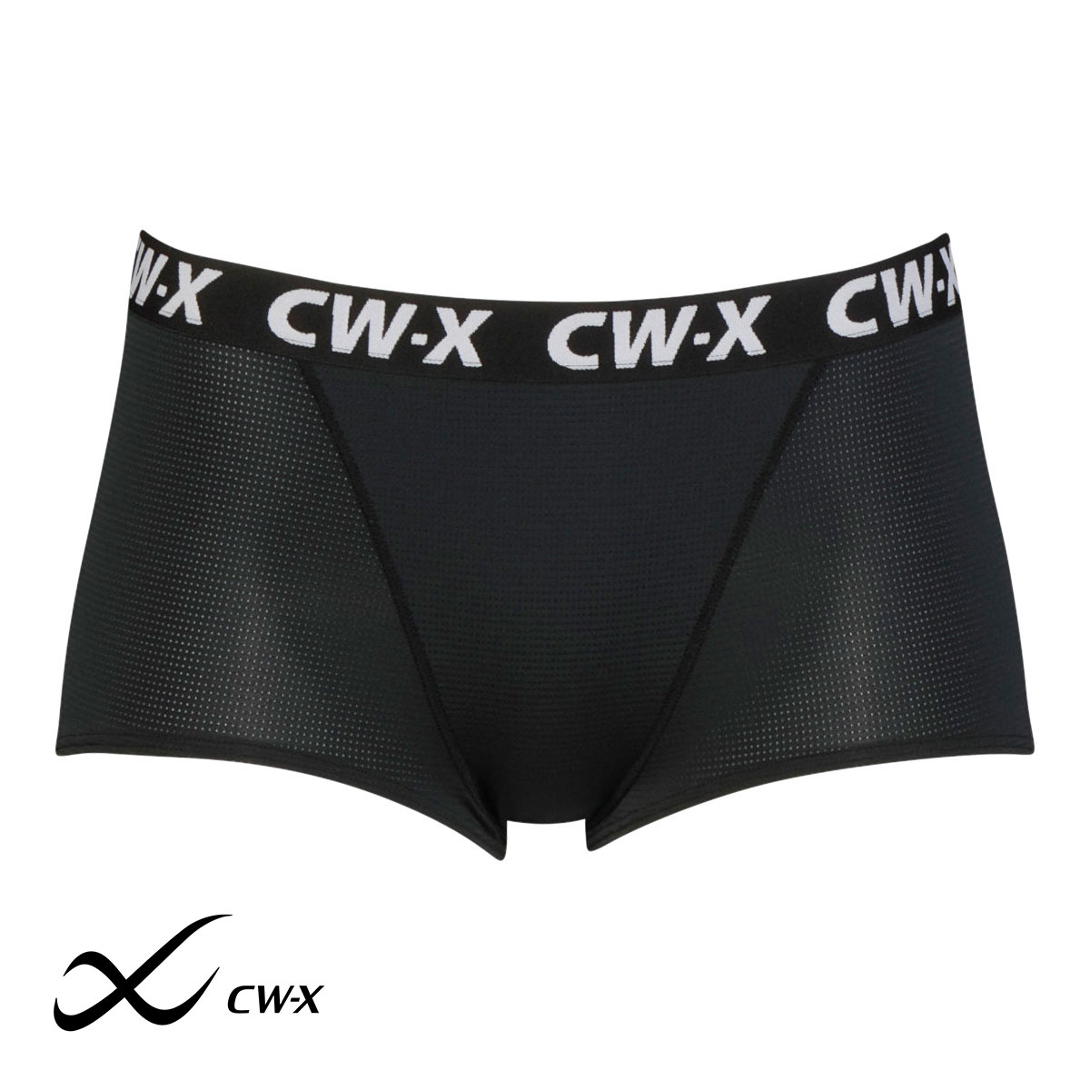 ワコール Wacoal シーダブリューエックス CW-X Womens スポーツ 3Dフィットショーツ ボーイレングス SML 速乾 メッシュ 単品(BK-ブラック-S)