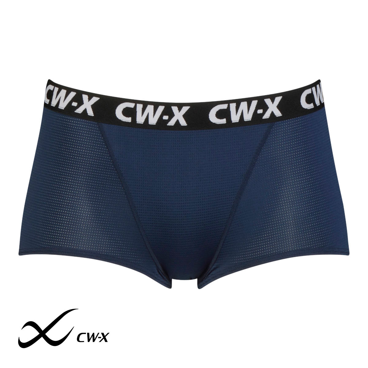 ワコール Wacoal シーダブリューエックス CW-X Womens スポーツ 3Dフィットショーツ ボーイレングス SML 速乾 メッシュ 単品(NV-ネイビー-S)