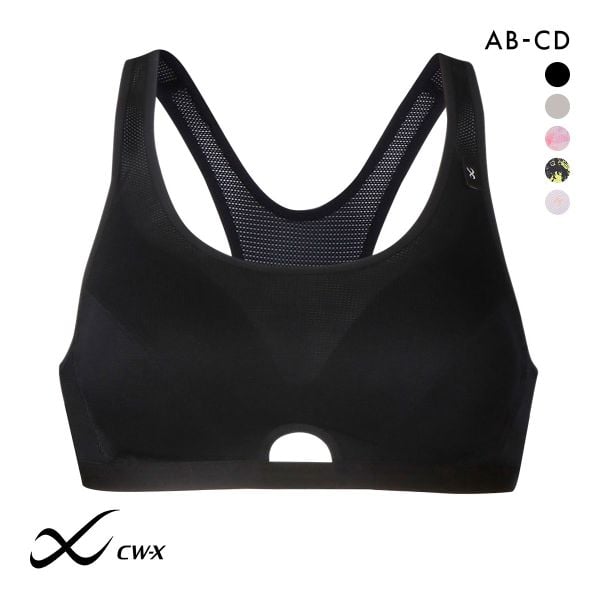 ワコール Wacoal シーダブリューエックス CW-X FITNESS スポーツブラ ブラジャー ハーフトップ ノンワイヤー ABCD HTY007 単品