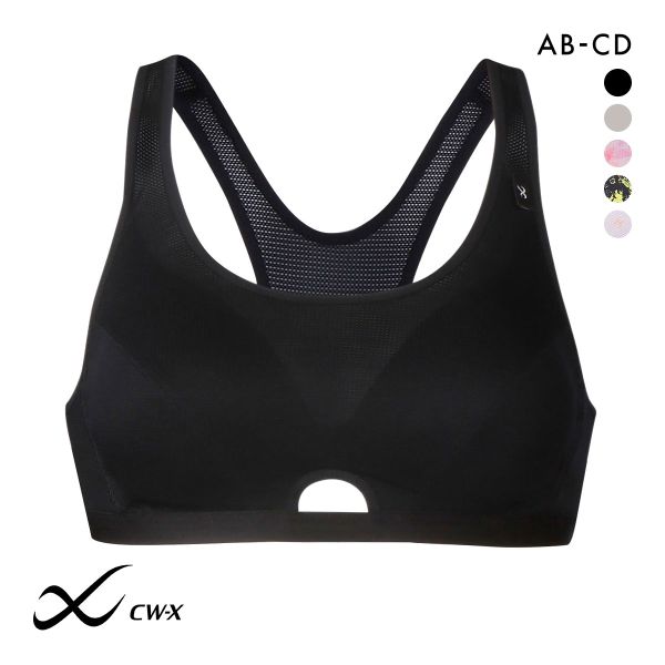 ワコール Wacoal シーダブリューエックス CW-X FITNESS スポーツブラ ブラジャー ハーフトップ ノンワイヤー ABCD HTY007 単品