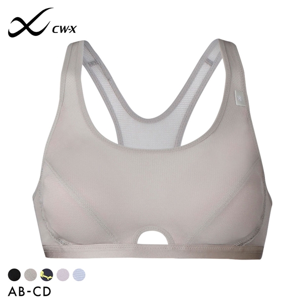 ワコール Wacoal シーダブリューエックス CW-X FITNESS スポーツブラ ブラジャー ハーフトップ ノンワイヤー ABCD HTY007 単品