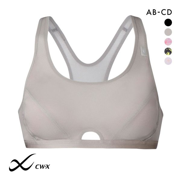 ワコール Wacoal シーダブリューエックス CW-X FITNESS スポーツブラ ブラジャー ハーフトップ ノンワイヤー ABCD HTY007 単品