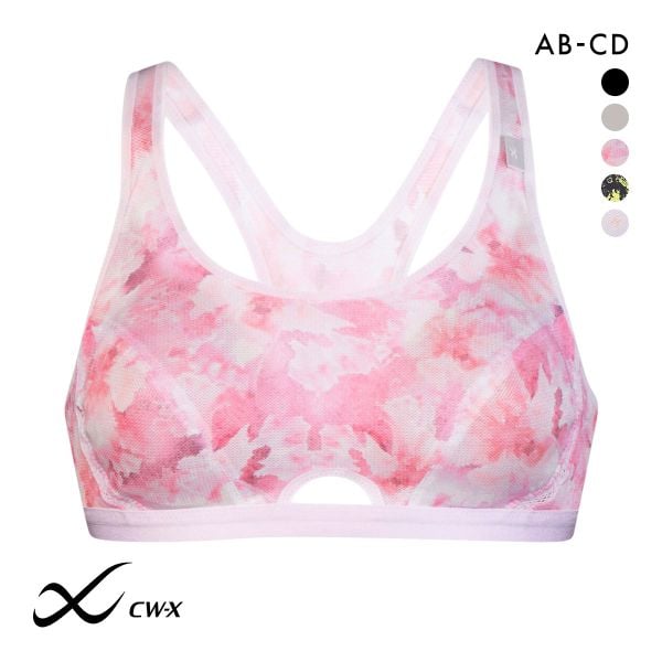 ワコール Wacoal シーダブリューエックス CW-X FITNESS スポーツブラ ブラジャー ハーフトップ ノンワイヤー ABCD HTY007 単品