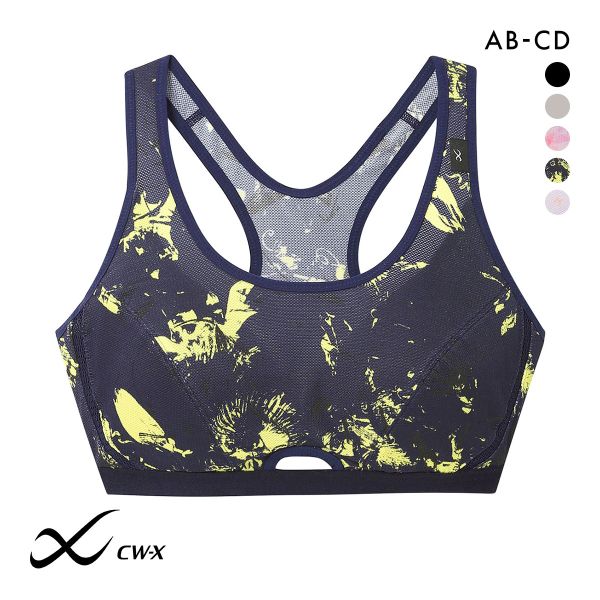 ワコール Wacoal シーダブリューエックス CW-X FITNESS スポーツブラ ブラジャー ハーフトップ ノンワイヤー ABCD HTY007 単品