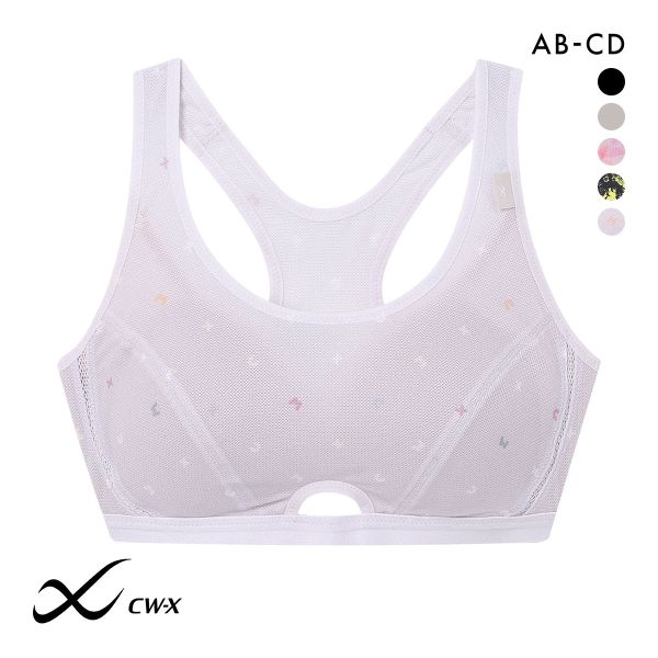ワコール Wacoal シーダブリューエックス CW-X FITNESS スポーツブラ ブラジャー ハーフトップ ノンワイヤー ABCD HTY007 単品