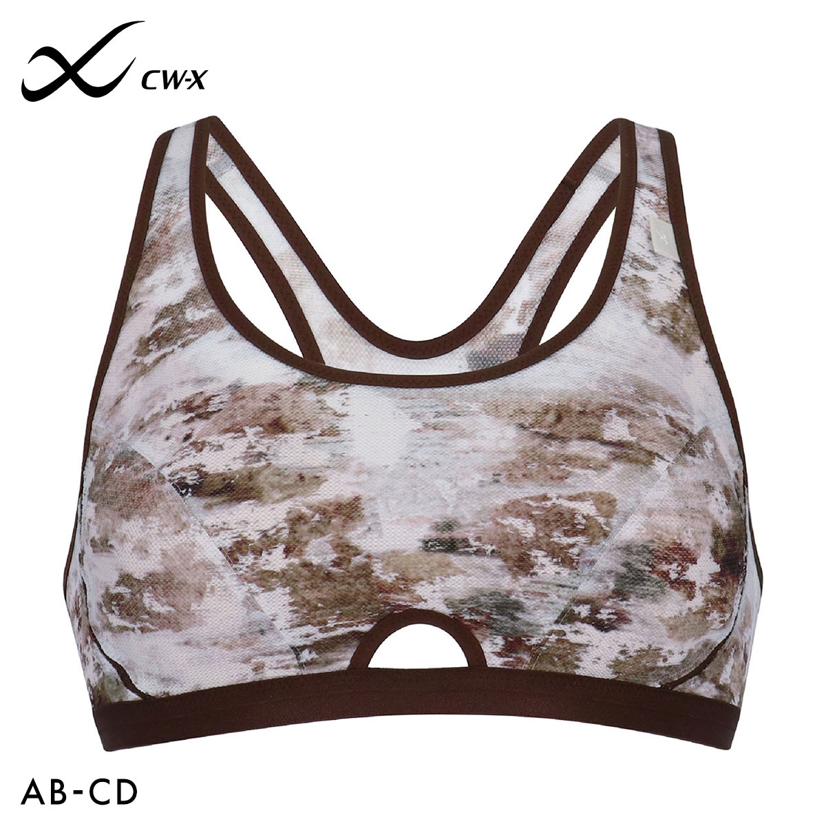 ワコール Wacoal シーダブリューエックス CW-X FITNESS スポーツブラ ブラジャー ハーフトップ ノンワイヤー ABCD HTY007 単品(WI-ワイン-S-AB)
