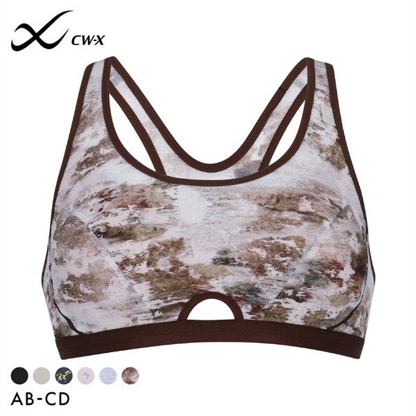 ワコール Wacoal シーダブリューエックス CW-X FITNESS スポーツブラ ブラジャー ハーフトップ ノンワイヤー ABCD HTY007 単品