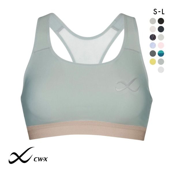 シーダブルエックス CW-X Support Type MEDIUM スポーツブラ ブラジャー ハーフトップ ノンワイヤー SML HTY020 単品