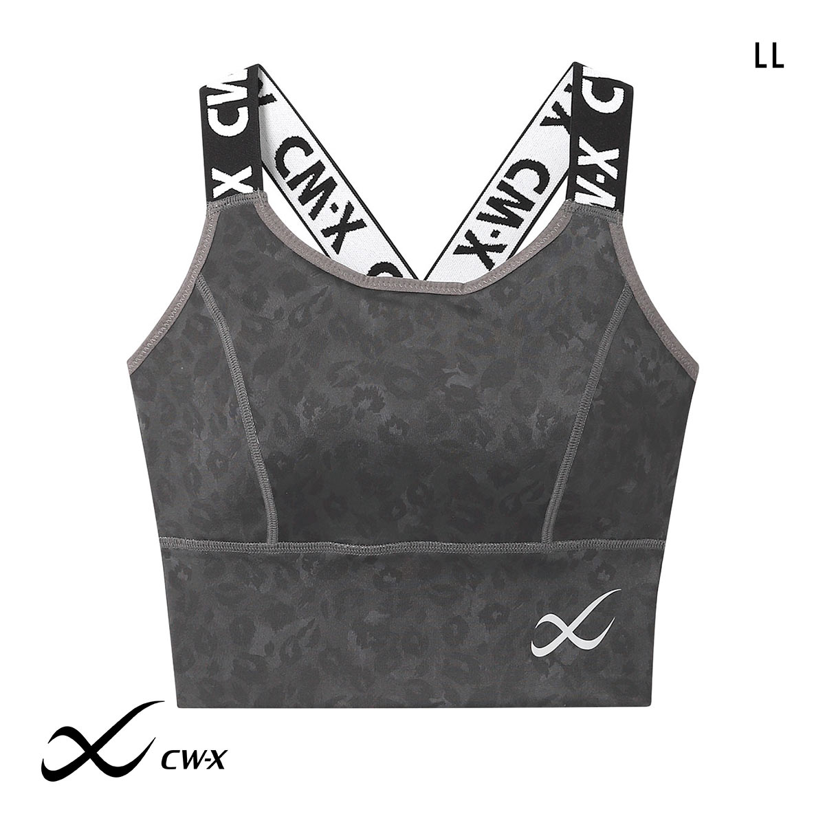 ワコール シーダブリューエックス CW-X Support Type MEDIUM ゆれケアBra スポーツブラ ノンワイヤー LL HTY021 Wacoal(DGY-濃グレー-LL)