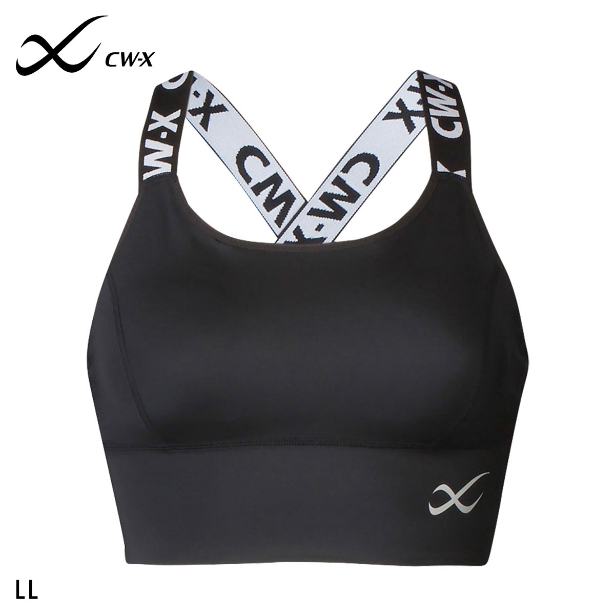 ワコール シーダブリューエックス CW-X Support Type MEDIUM ゆれケアBra スポーツブラ ノンワイヤー LL HTY021 Wacoal(BK-ブラック-LL)