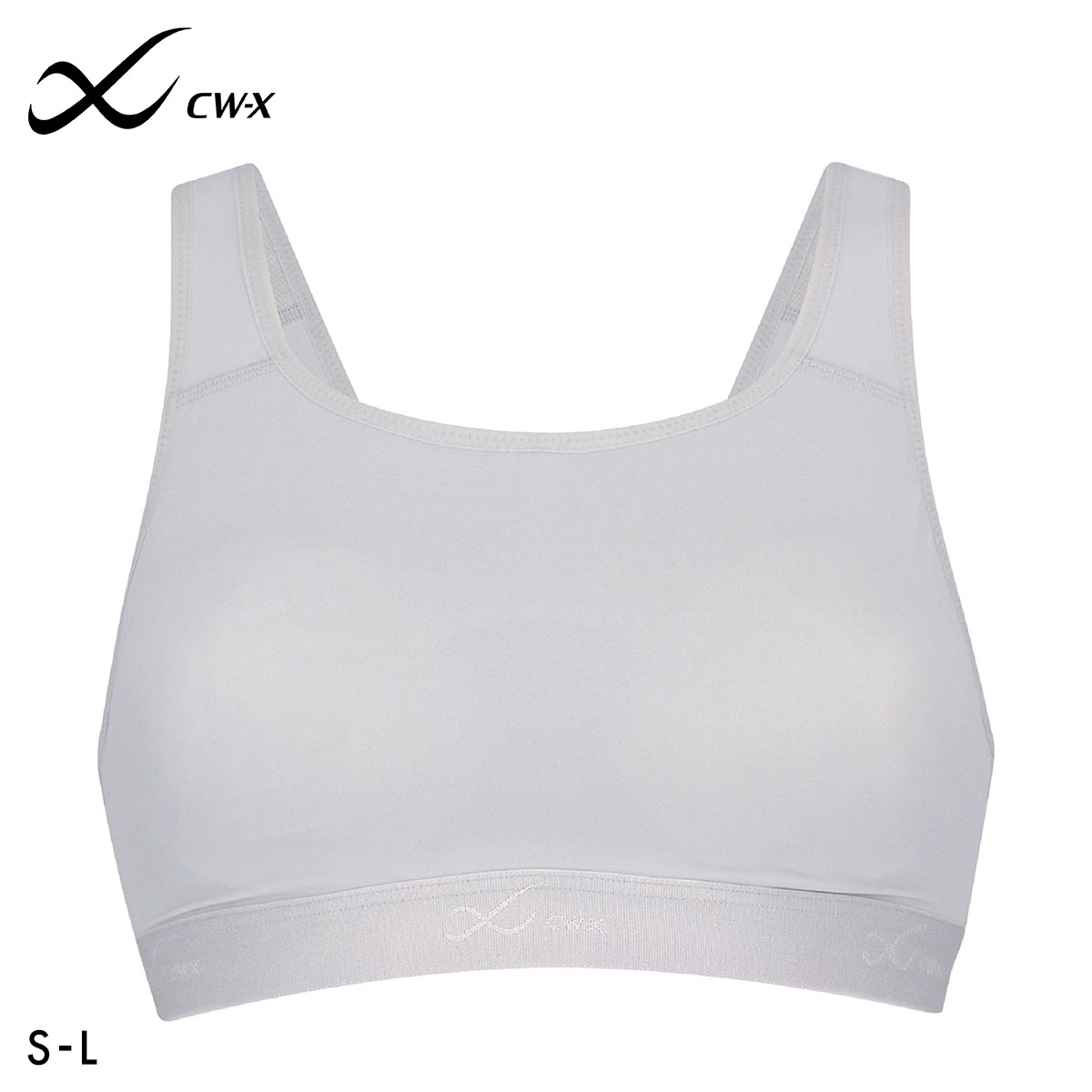 ワコール シーダブリューエックス CW-X スポーツゆれケアブラ 高校生対応 スポーツブラ SML HTY026 単品 Wacoal(LGY-薄グレー-S)