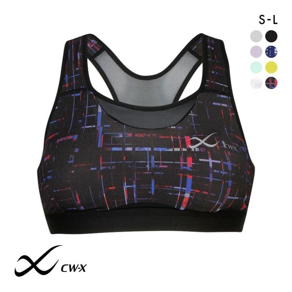 ワコール Wacoal シーダブリューエックス CW-X Support Type MEDIUM ゆれケアBra MESH スポーツブラ ノンワイヤー SML HTY030 単品