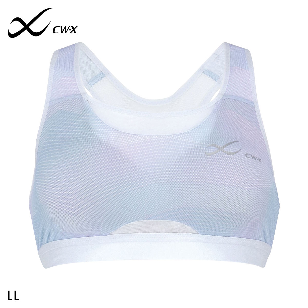 ワコール Wacoal シーダブリューエックス CW-X Support Type MEDIUM ゆれケアBra MESH スポーツブラ ノンワイヤー LL HTY030 単品(TU-サックス-LL)